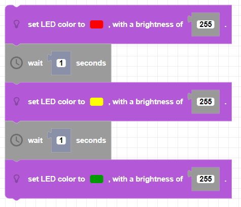 LED color example
