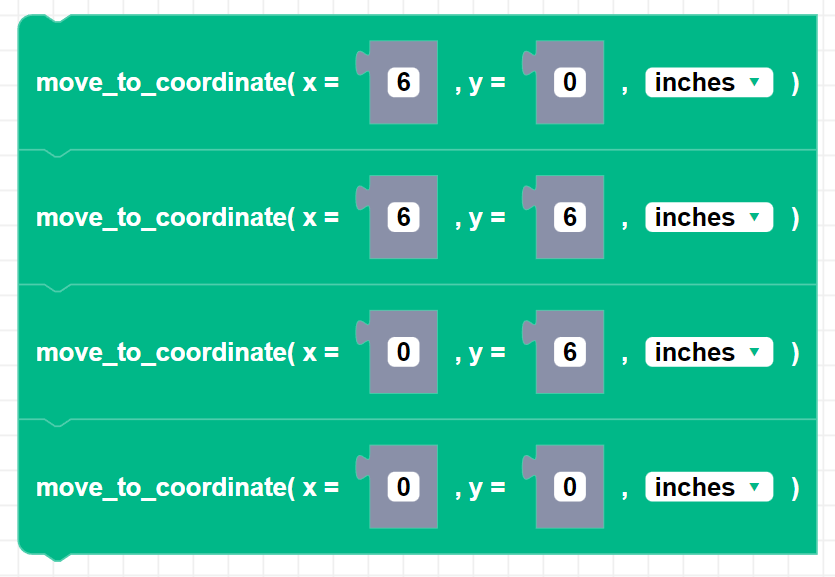 move to coordinate example