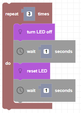 reset LED example